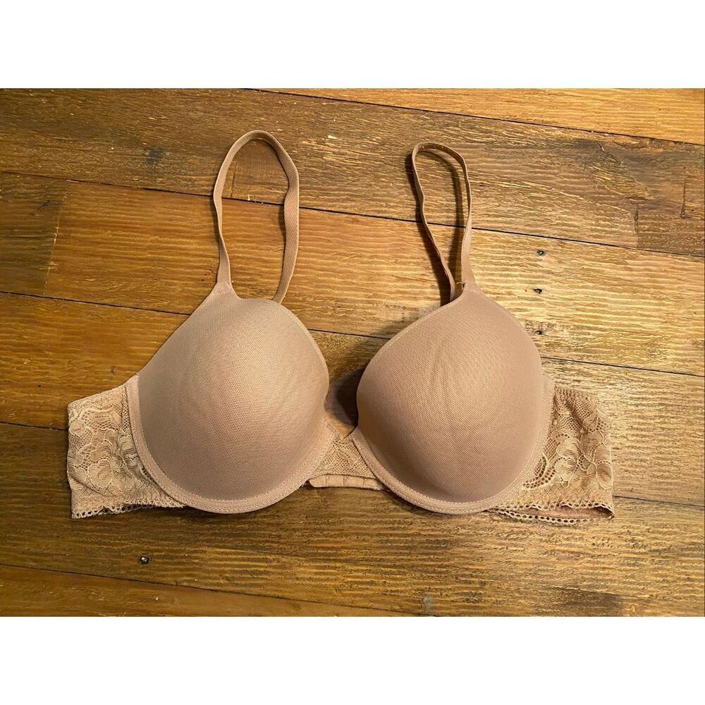 Natori 36B Private Luxuries nude lace bra